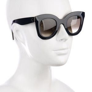 Navy Celine square sunglasses